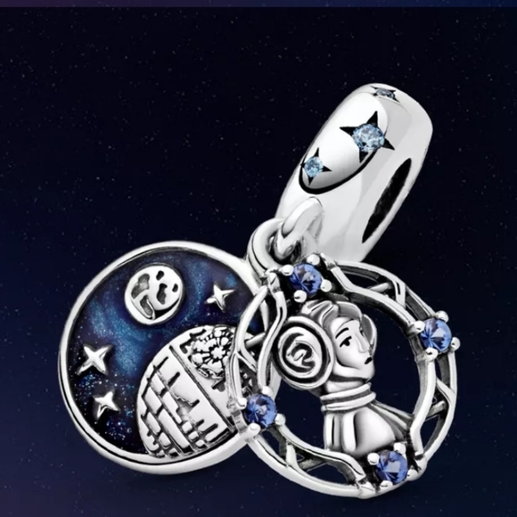 Star Wars Jewelry - 925 Sterling Silver Princess Leia Charm